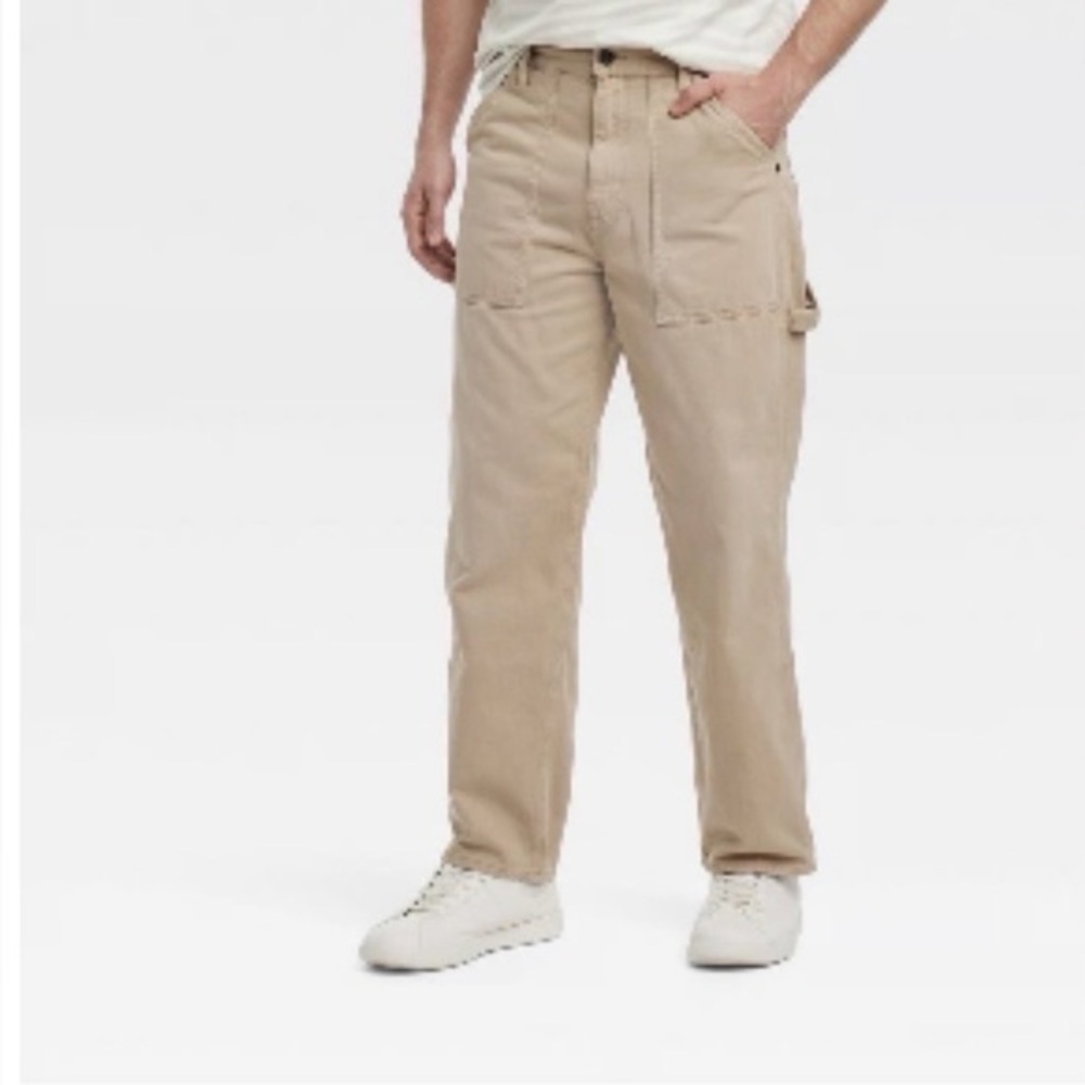 Goodfellow & Co Beige Utility Cargo Pants NWT size 36x30